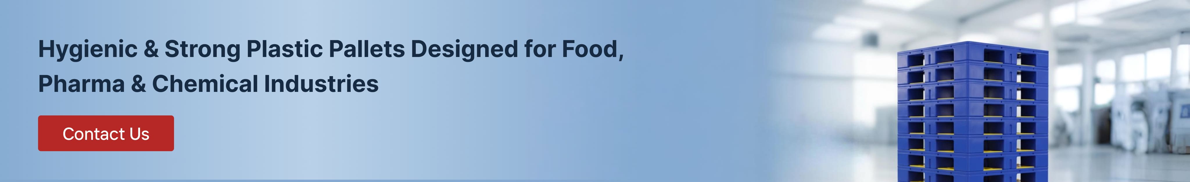 best plastic pallets for food pharma chemical industries cta